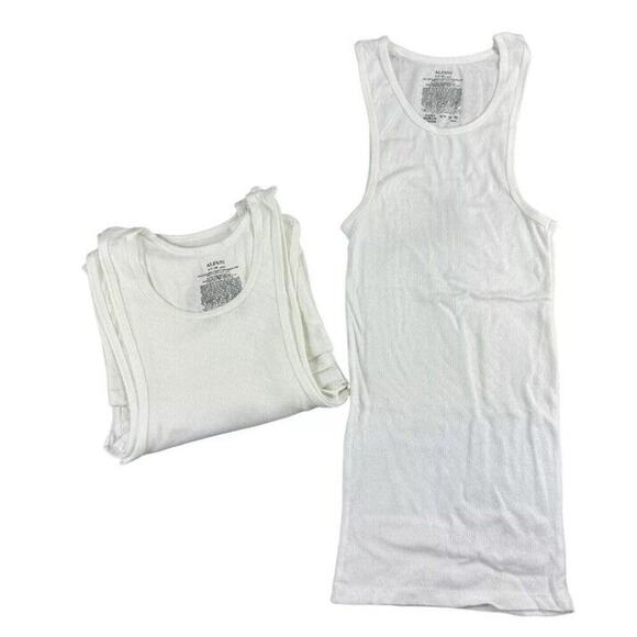 Alfani Mens 5-Pack AlfaTech Moisture Wicking Solid Tank Top White M MSRP $50 NWT - Picture 2 of 3
